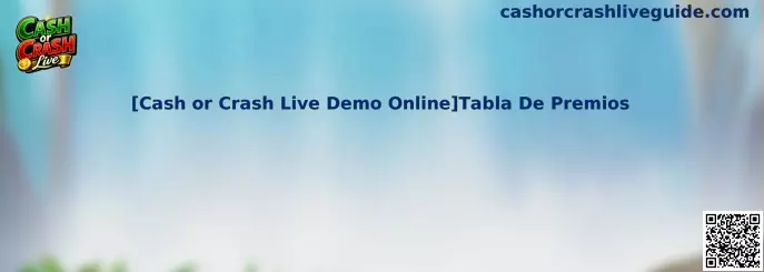 Esquema interactivo de Cash or Crash Live Demo Online Tabla De Premios